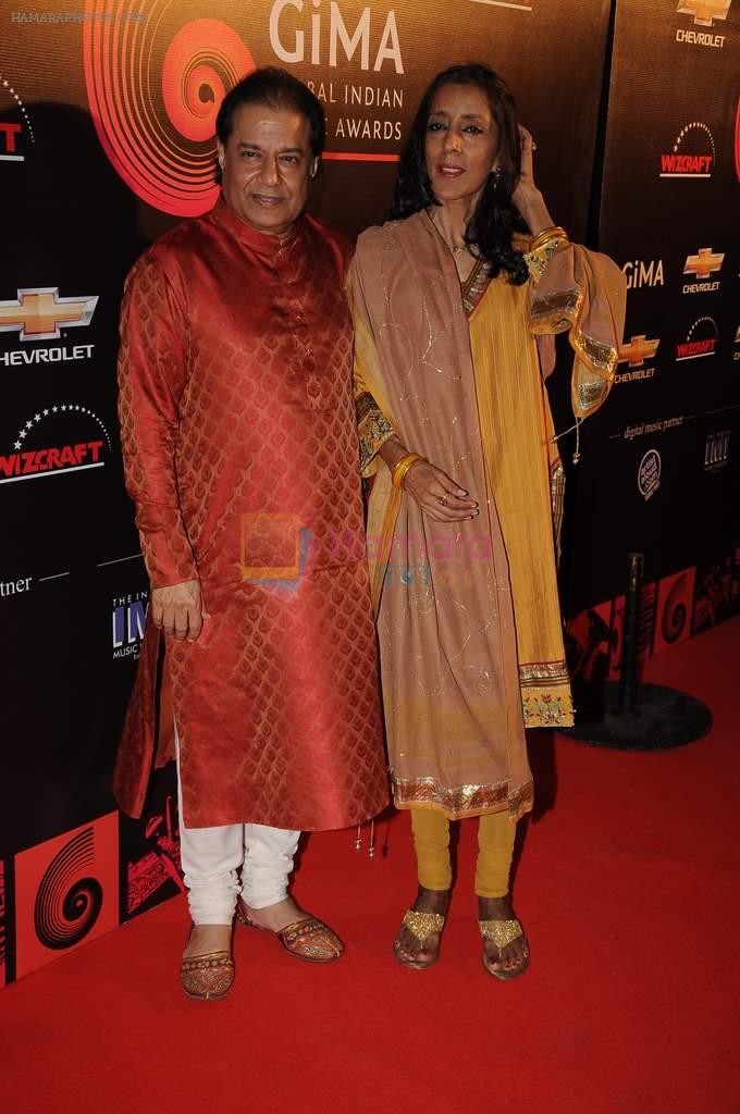 Anup Jalota at Global Indian Music Awards Red Carpet in J W Marriott,Mumbai on 8th Aug 2012