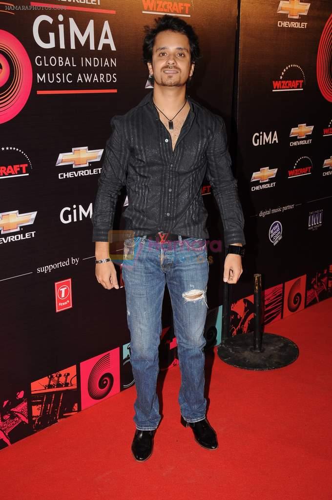 Raghav Sachar at Global Indian Music Awards Red Carpet in J W Marriott,Mumbai on 8th Aug 2012
