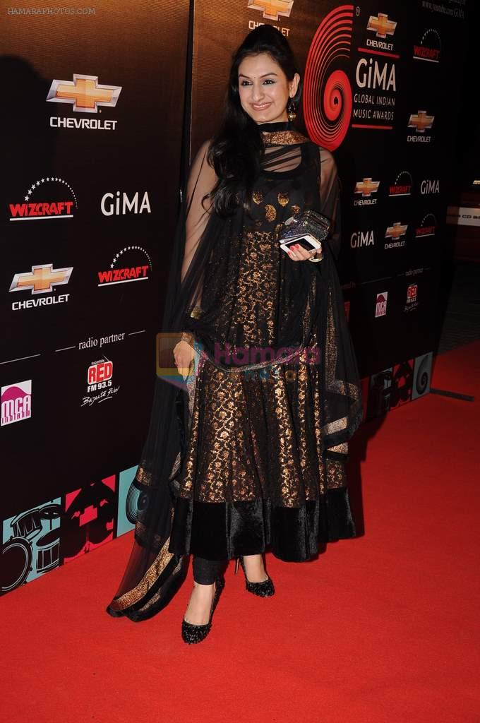 Akriti Kakkar at Global Indian Music Awards Red Carpet in J W Marriott,Mumbai on 8th Aug 2012