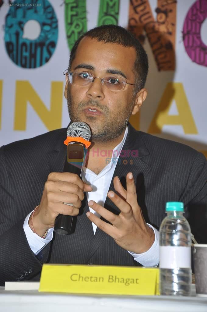 Chetan Bhagat at Chetan Bhagat's Book Launch - What Young India Wants in Crosswords, Kemps Corner on 9th Aug 2012
