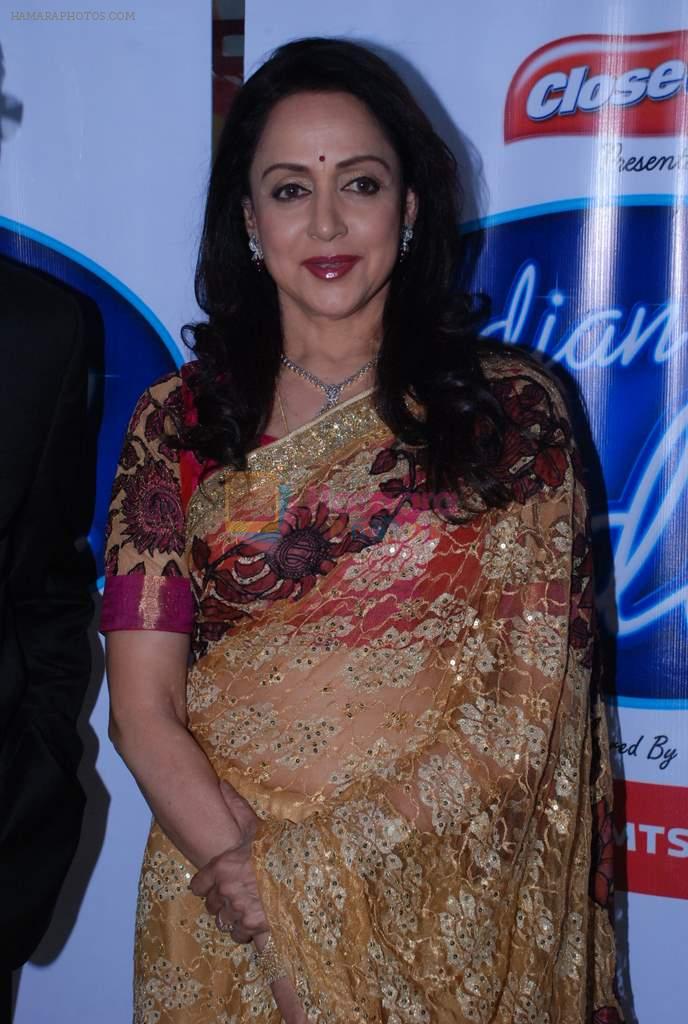 Hema Malini on location of Indian Idol in Filmcity,Mumbai on 18th Aug 2012