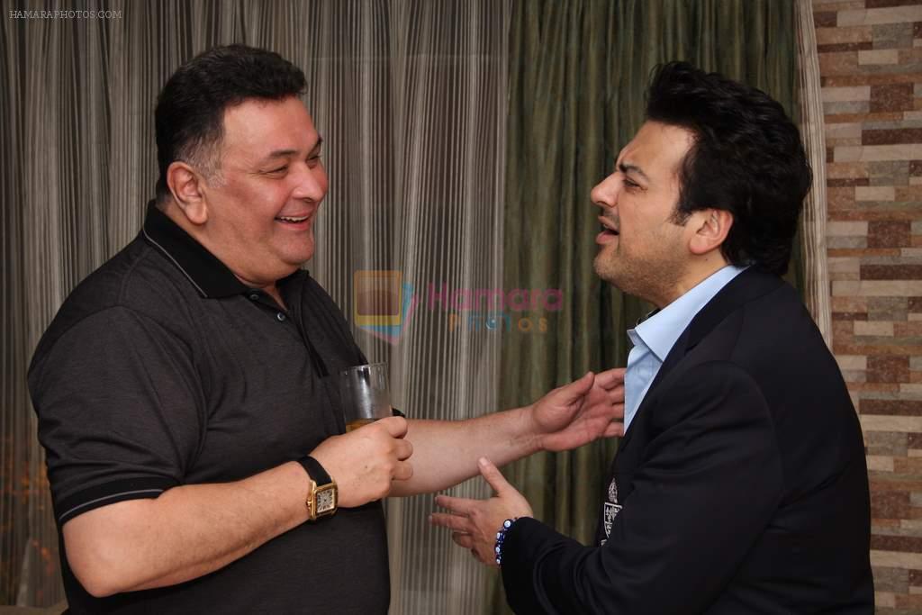 Rishi Kapoor, Adnan at Adnan Sami party on 20th Aug 2012