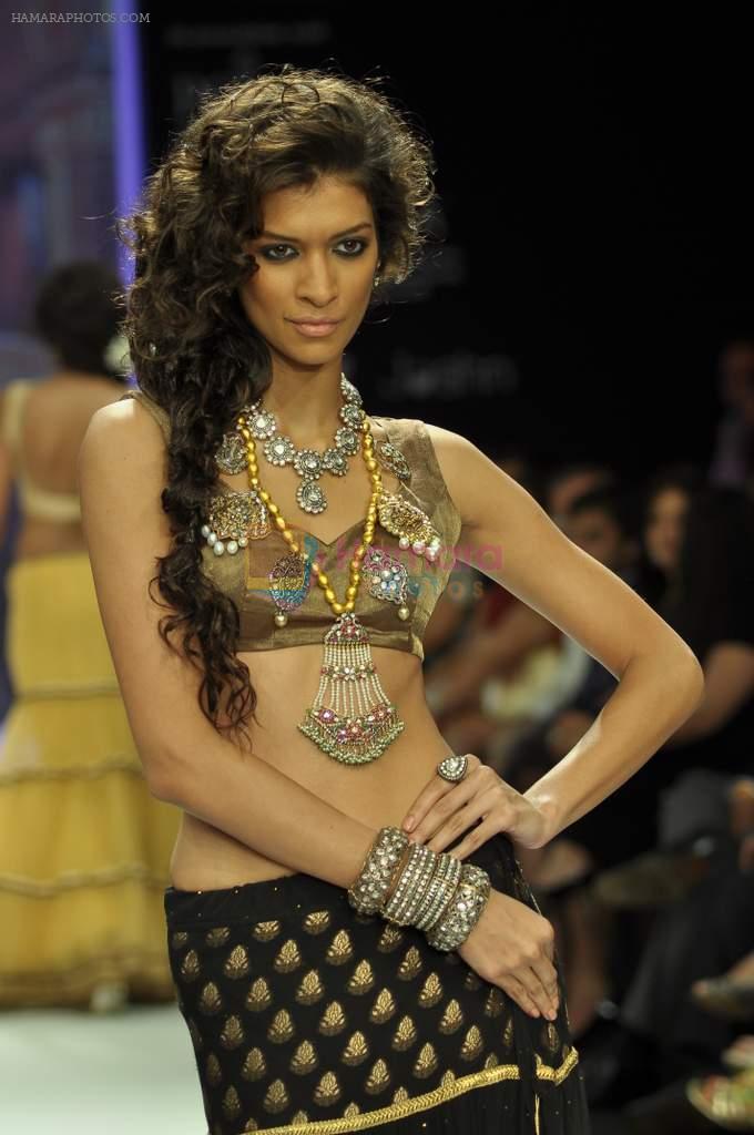 Model walks the ramp for Vijay Golecha Jewels Show at IIJW Day 2 on 20th Aug 2012