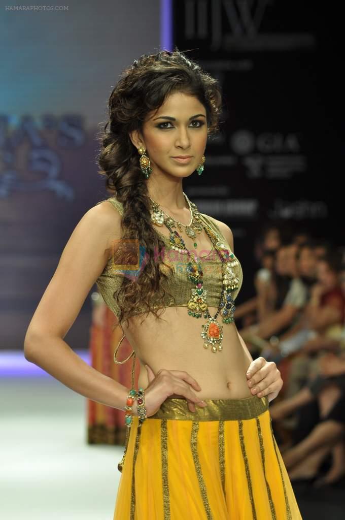 Model walks the ramp for Vijay Golecha Jewels Show at IIJW Day 2 on 20th Aug 2012