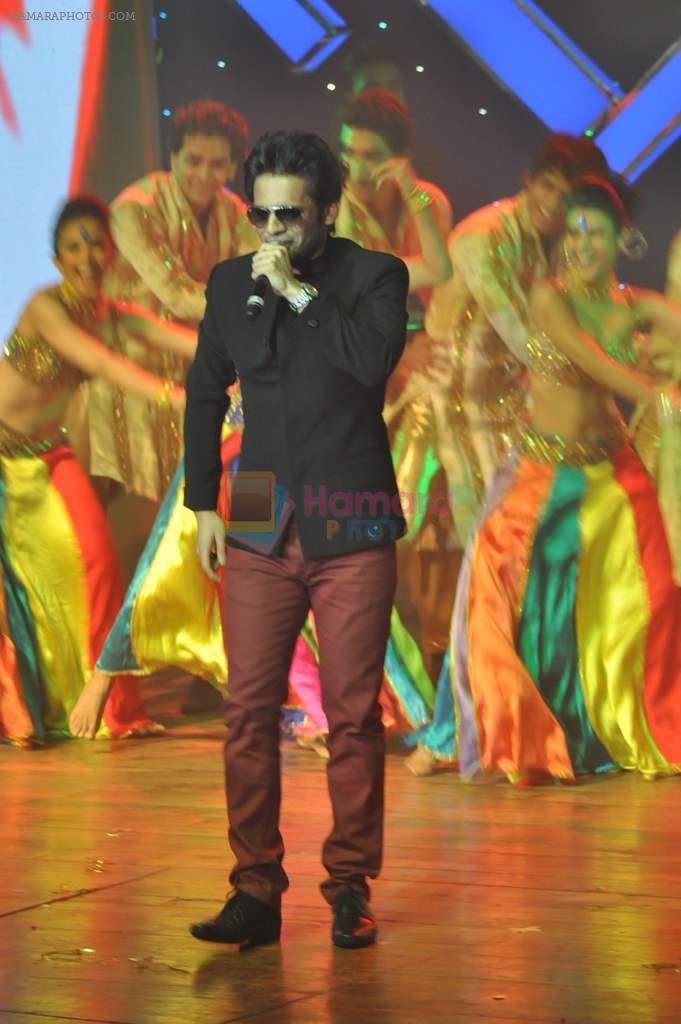 Rahul Vaidya  Performing at Krishendu sen album launch in Mumbai on 21st Aug 2012