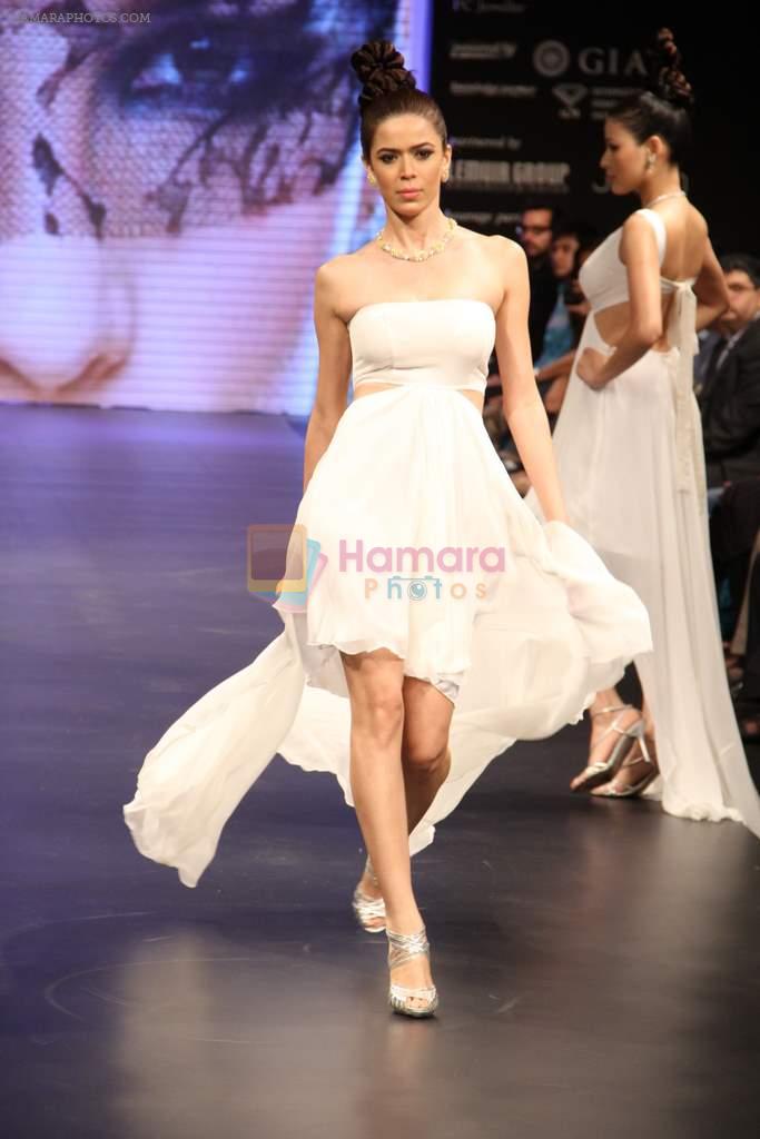 Model walks the ramp for KGK Entice Pvt.Ltd Show at IIJW Day 4 on 22nd Aug 2012