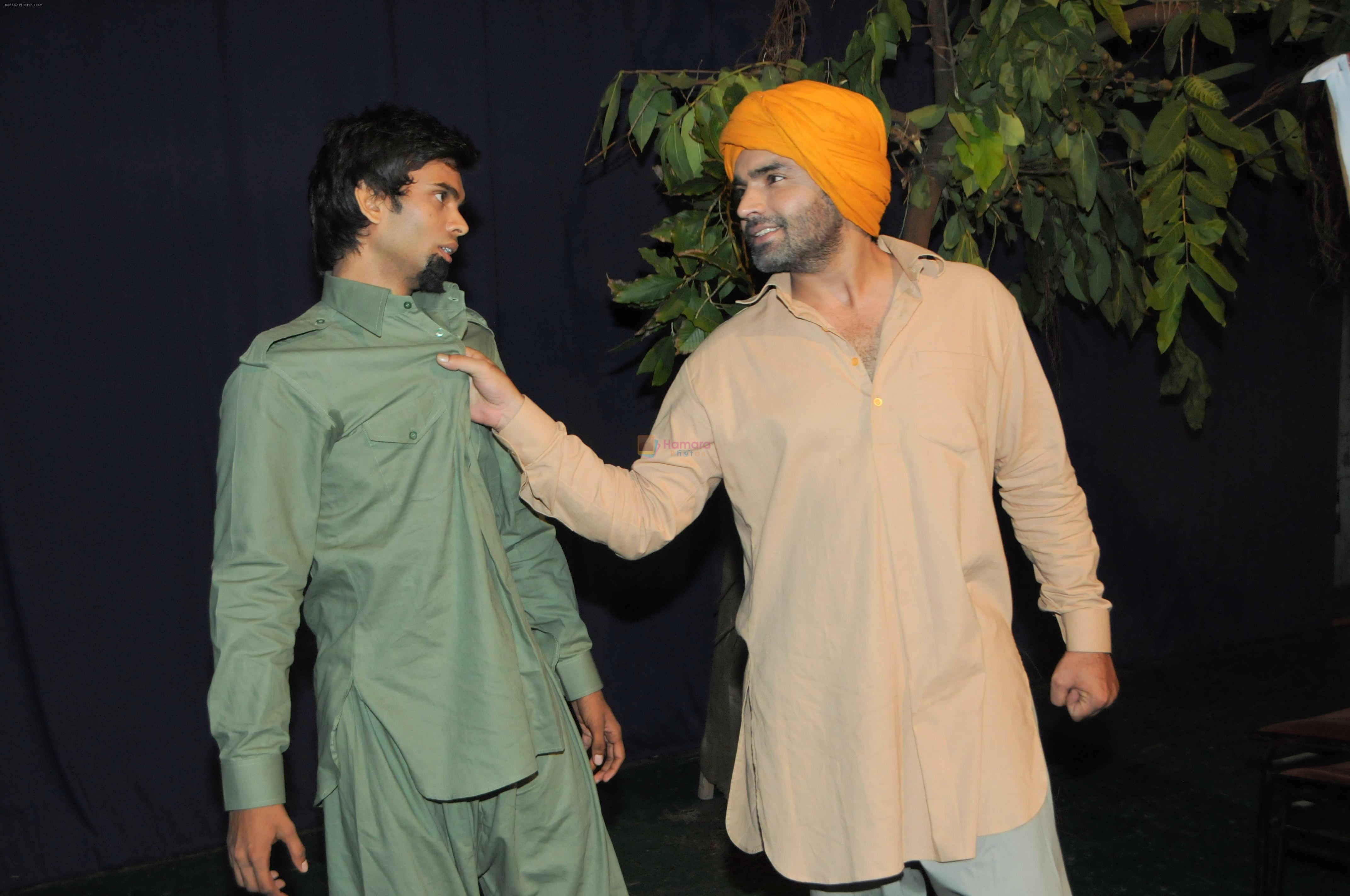Raja Chaudhary Performing in a play in and as sardar Manto's toba tek singh 