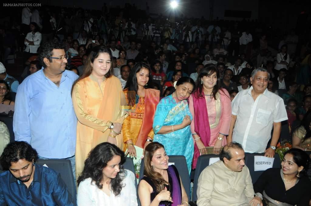 Asha Bhosle at Asha Bhosle's 80 glorious years celebrations and her film Maii promotions in Mumbai on 5th Sept 2012