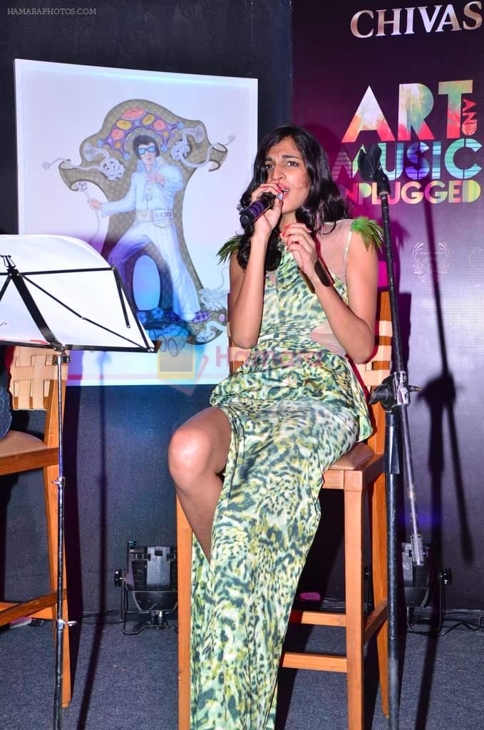 Anushka Manchanda at Chivas Art and Music Unplugged in Mezzo Mezzo, JW Marriott on 6th Sept 2012