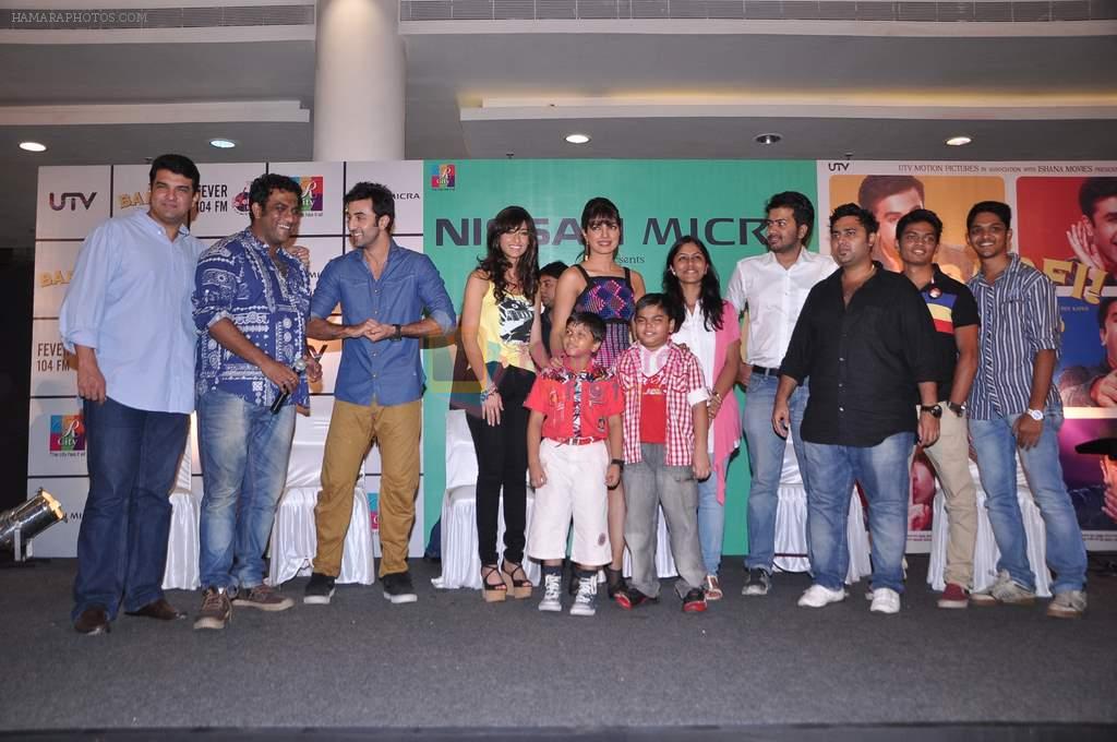 Ranbir Kapoor, Priyanka Chopra, Ileana D'Cruz, Siddharth Roy Kapoor, Anurag Basu at Barfi promotions in R City Mall, Kurla on 8th Sept 2012