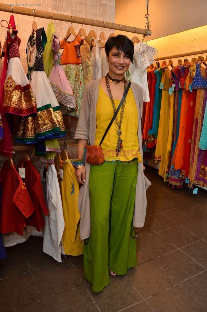Adhuna Akhtar at Nee & Oink launch their festive kidswear collection at the Autumn Tea Party at Chamomile in Palladium, Mumbai ON 11th Sept 2012