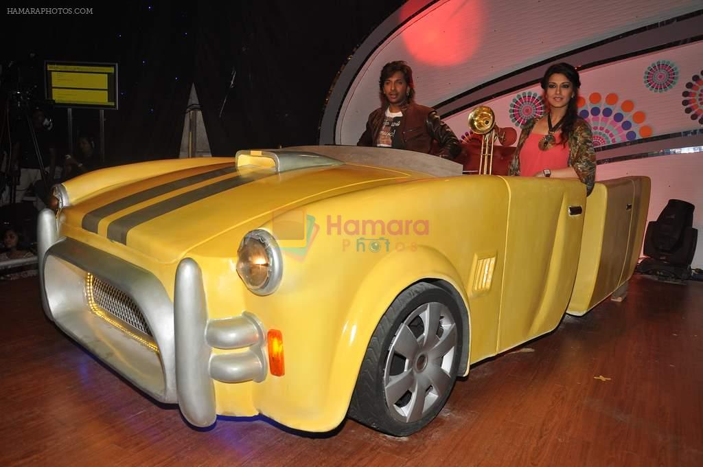 Sonali Bendra, Terrence Lewis On the sets of Hindustan Ke Hunarbaaz show on 11th Sept 2012