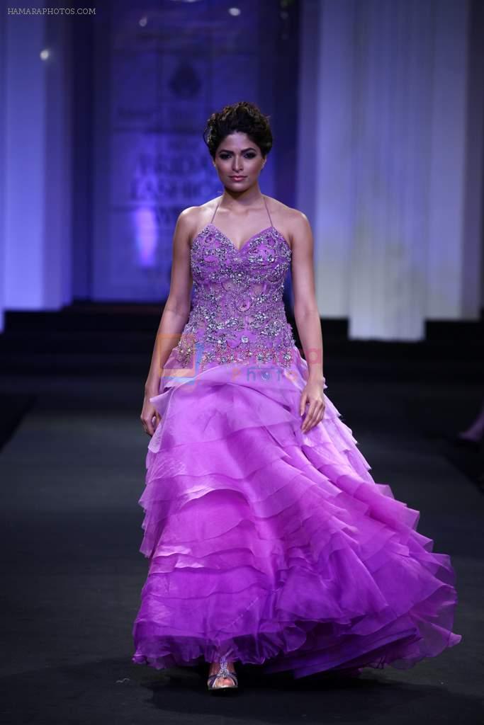 Model walk the ramp for Mandira Wirk show at Aamby Valley India Bridal Fashion Week 2012 in Mumbai on 15th Sept 2012