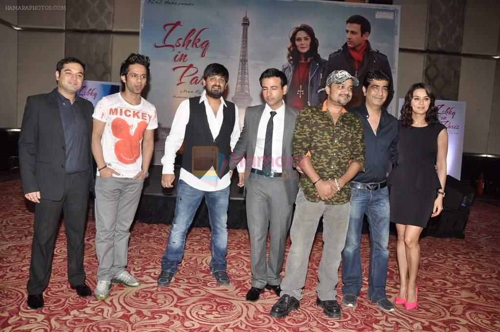Kishan Kumar, Rhehan Malliek, Preity Zinta, Salman Khan, Rahul Vaidya, Sajid, Wajid at the Audio release of Ishkq In Paris in Mumbai on 17th Sept 2012