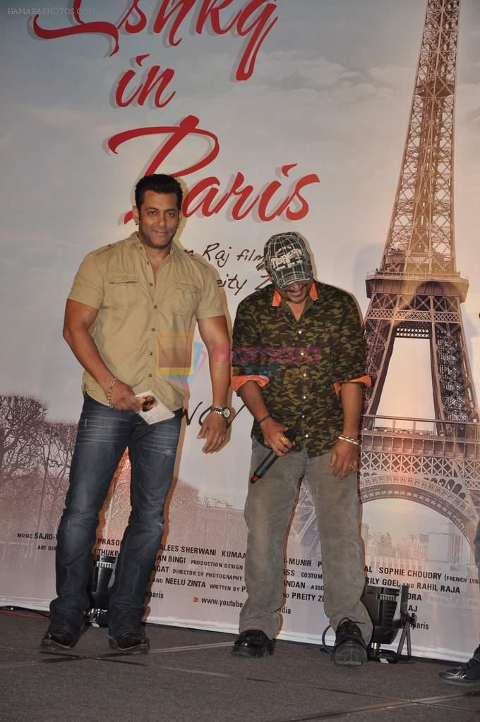 Salman Khan, Sajid at the Audio release of Ishkq In Paris in Mumbai on 17th Sept 2012