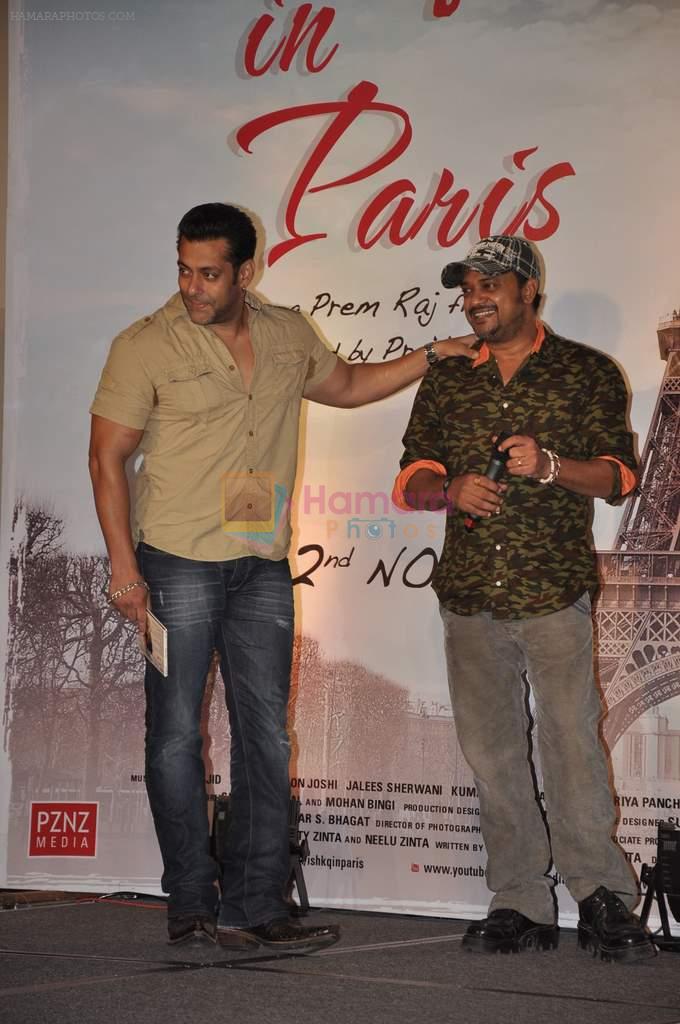 Salman Khan, Sajid at the Audio release of Ishkq In Paris in Mumbai on 17th Sept 2012
