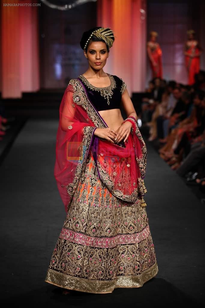 Model walk the ramp for Vikram Phadnis show at Aamby Valley India Bridal Fashion Week 2012 Day 5 in Mumbai on 16th Sept 2012
