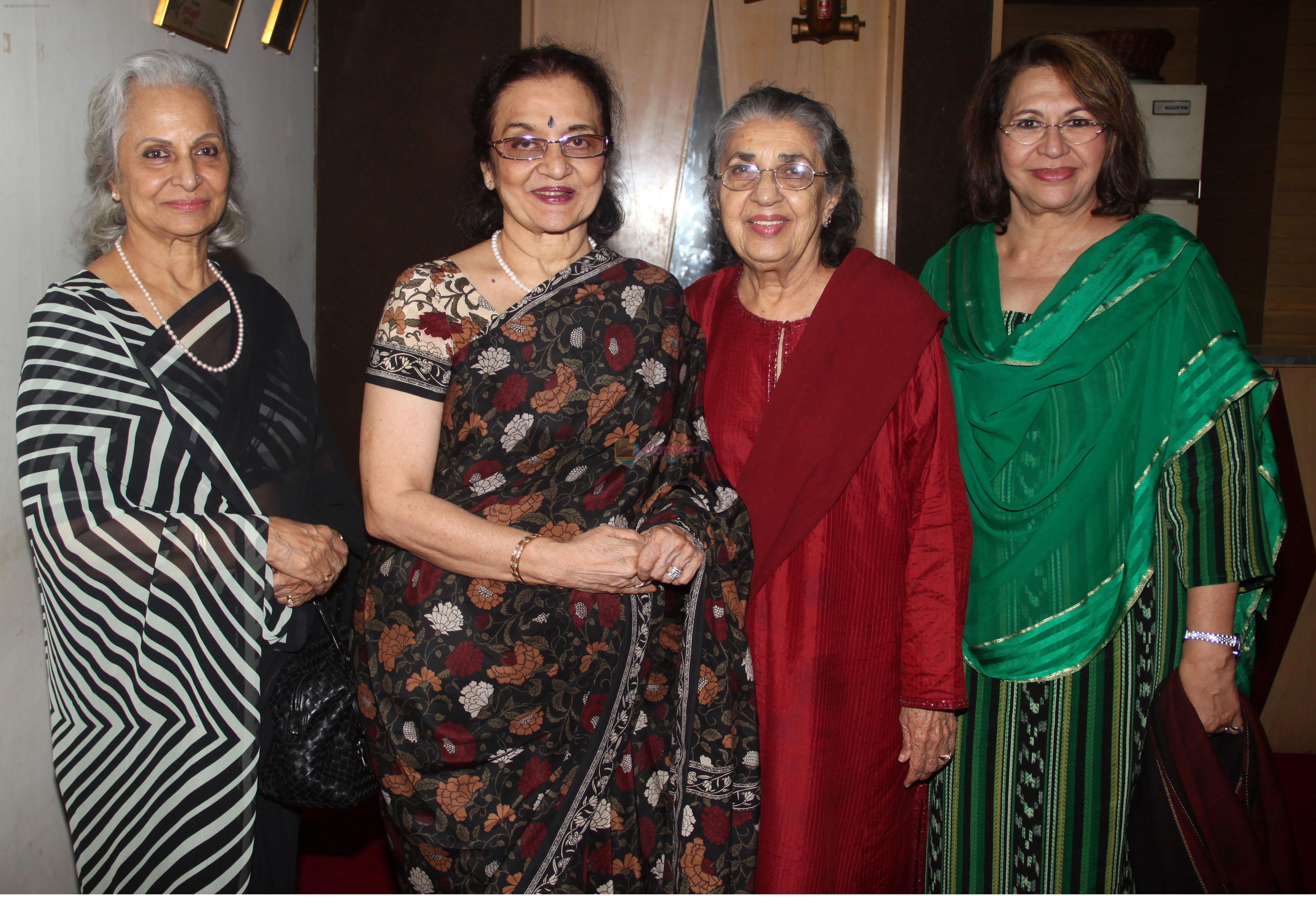Helen, Asha Parekh, Waheeda Rehman AT HEROINE SPECIAL SCREENING AT KETNAV MUMBAI ON 18TH Sept 2012