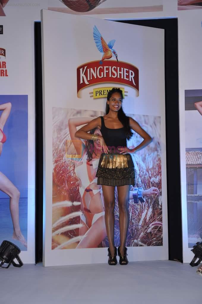 Lisa Haydon at Kingfisher calendar hunt press meet in Mumbai on 20th Sept 2012