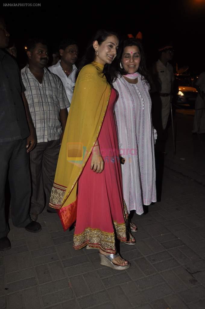 Amisha Patel at Salman Khan's Ganpati Visarjan on 20th Sept 2012