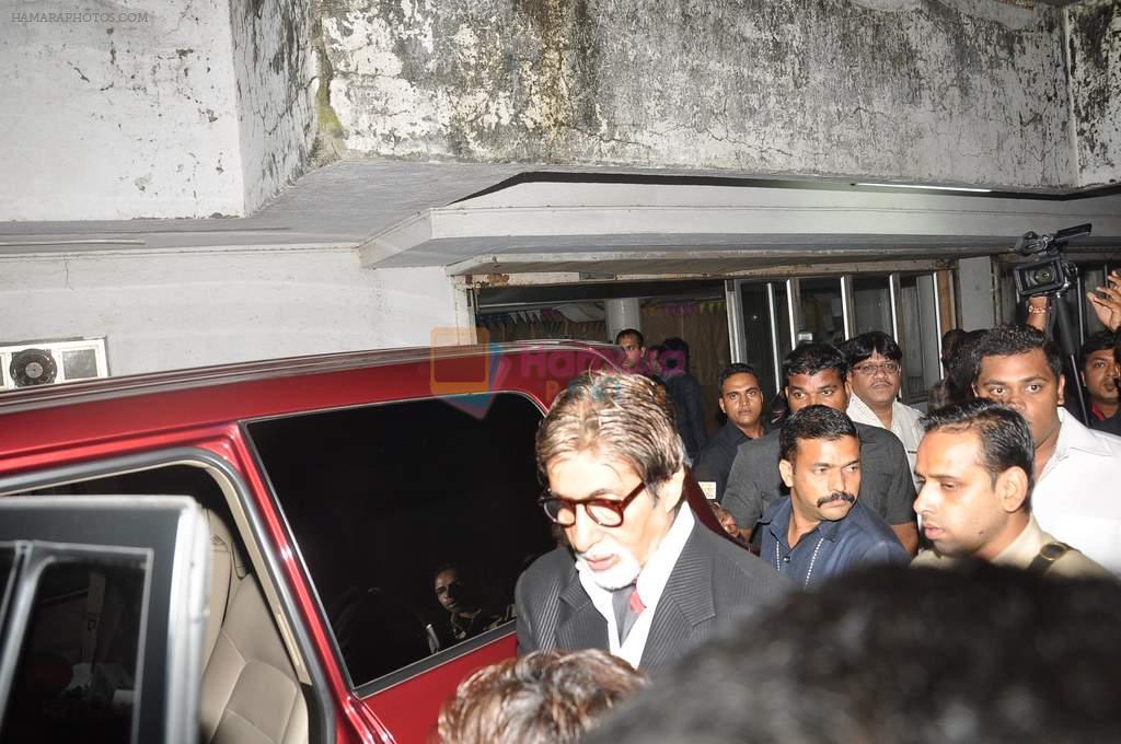Amitabh Bachchan at the music launch of Ata Pata Laapata in Rangsharda on 22nd Sept 2012