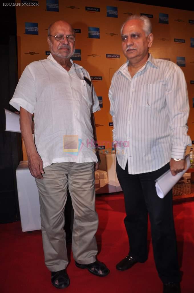 Ramesh Sippy, Shyam Benegal at Curtain raiser of 14th Mumbai Film Festival 2012 in NCPA, Mumbai on 23rd Sept 2012