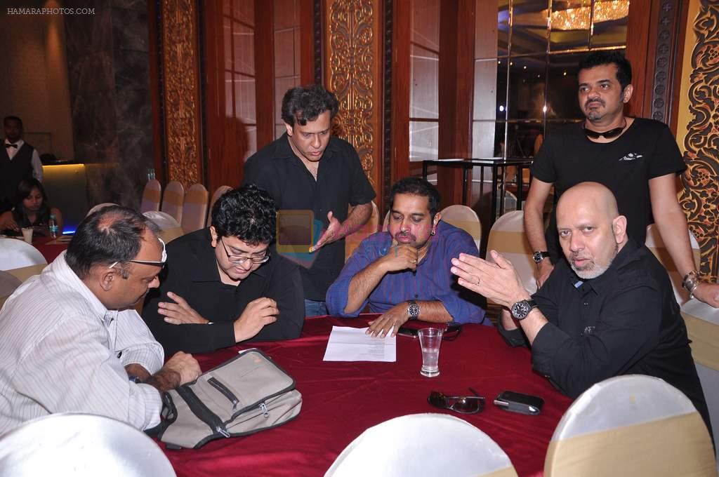Loy Mendonca,Ehsaan Noorani, Anurag Kashyap, Prasoon Joshi, Shankar Mahadevan at Chittagong film music launch in Sea Princess,  Mumbai on 27th Sept 2012