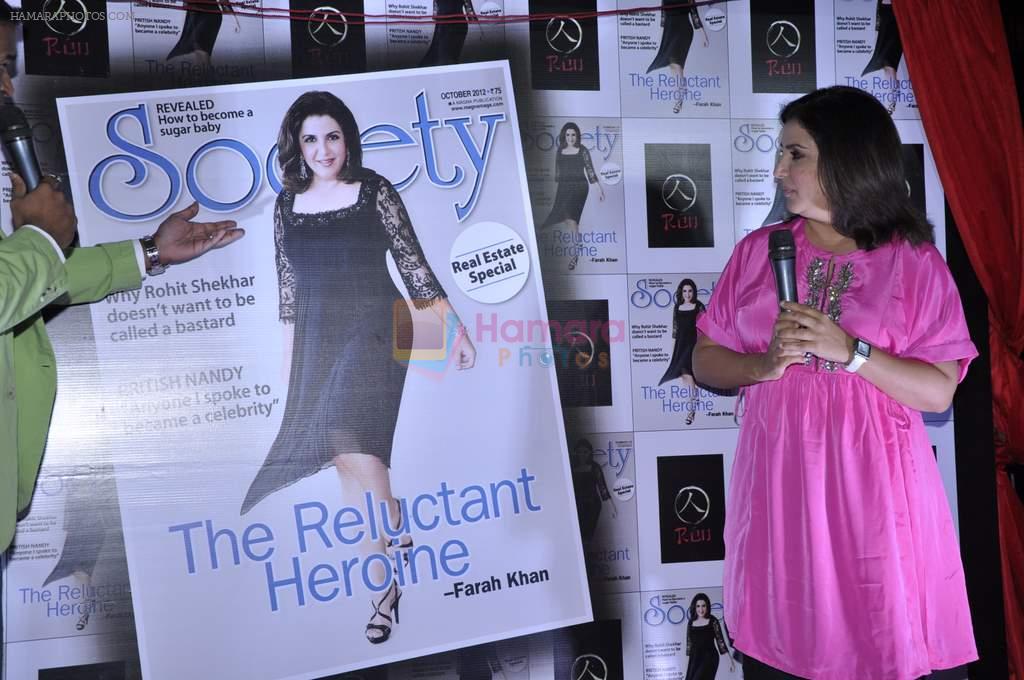 Farah Khan at Society magazine launch followed by bash in Mumbai on 27th Sept 2012