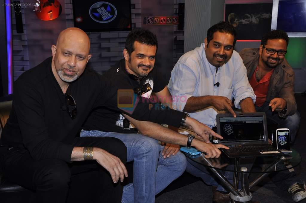 Shankar Mahadevan, Ehsaan Noorani and Loy Mendonsa at Delhi Safari music launch in Famous on 28th Sept 2012