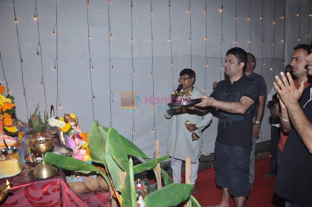 Bhushan Kumar at T-series ganpati Visarjan in Andheri, Mumbai on 30th Sept 2012