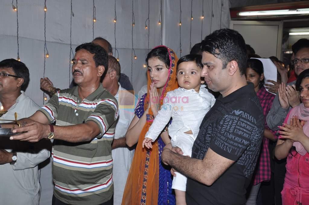 Bhushan Kumar, Divya Khosla Kumar at T-series ganpati Visarjan in Andheri, Mumbai on 30th Sept 2012