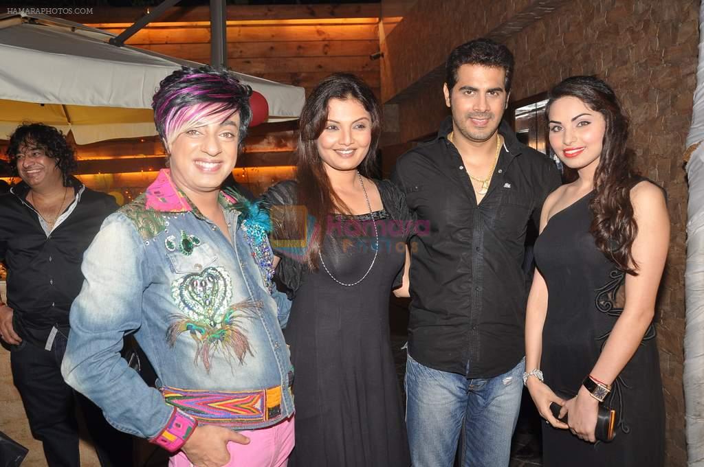 Deepshikha, Kaishav Arora, Rohit Verma, Biba Singh at Singer Biba Singh party in Andheri, Mumbai on 30thy Sept 2012