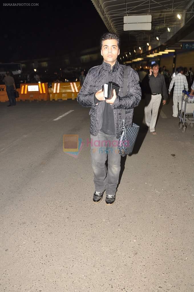 Karan Johar snapped at international airport in Mumbai on 30th Sept 2012