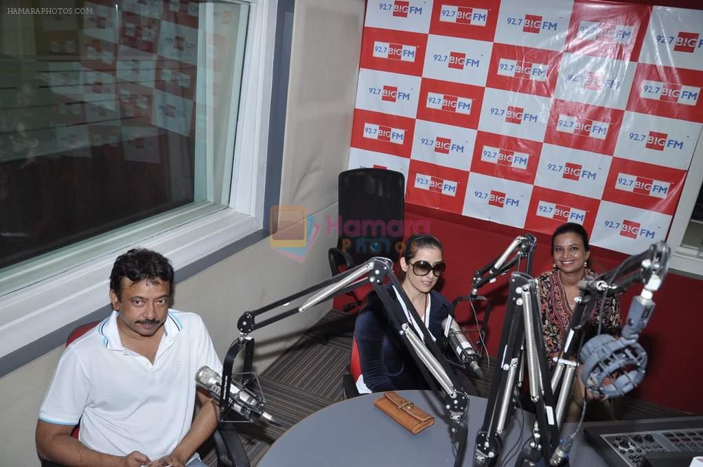 Manisha Koirala, Ram Gopal Varma at Big FM in Mumbai on 1st Oct 2012