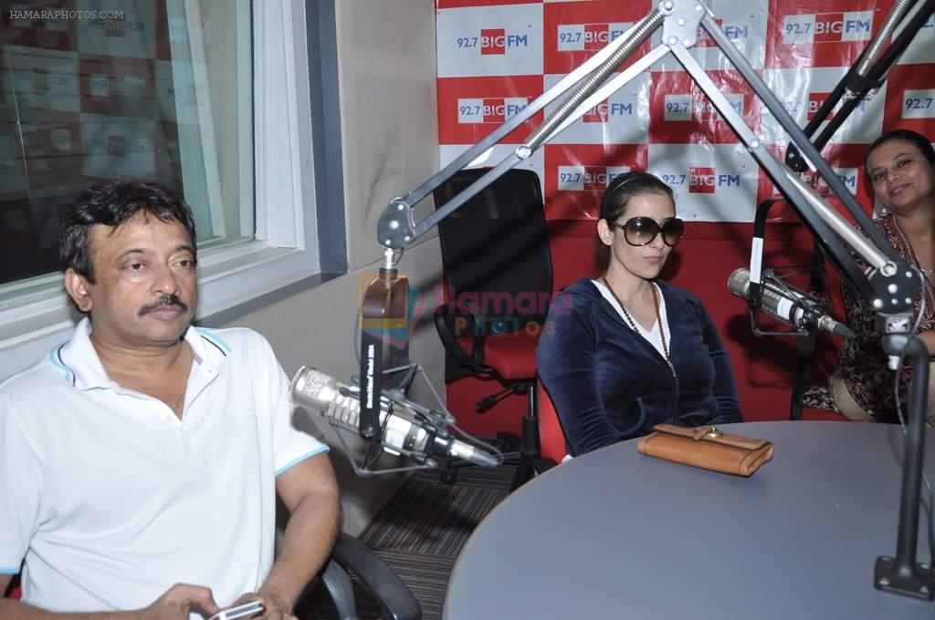 Manisha Koirala, Ram Gopal Varma at Big FM in Mumbai on 1st Oct 2012