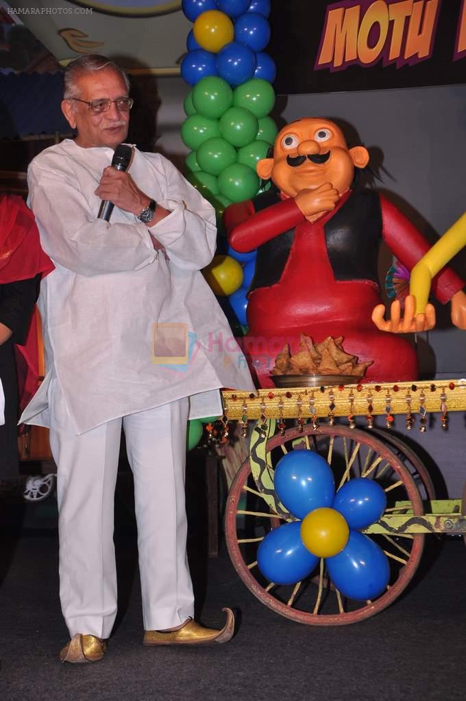 Gulzar at Motu patlu animation launch in Taj Land's End on 4th Oct 2012