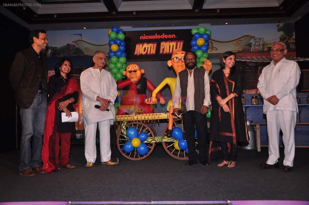 Deepa Sahi, Gulzar, Ketan Mehta at Motu patlu animation launch in Taj Land's End on 4th Oct 2012