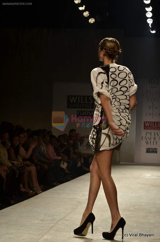 Model walk the ramp for DUTCH fASHION HERE & NOW INDIA Show at Wills Lifestyle India Fashion Week 2012 day 1 on 6th Oct 2012