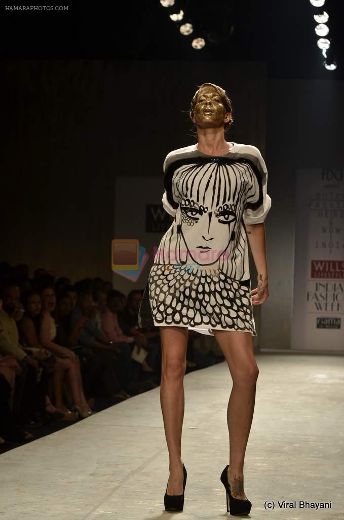 Model walk the ramp for DUTCH fASHION HERE & NOW INDIA Show at Wills Lifestyle India Fashion Week 2012 day 1 on 6th Oct 2012