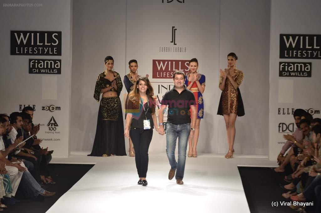 Model walk the ramp for Surbhi Chawla Show at Wills Lifestyle India Fashion Week 2012 day 2 on 7th Oct 2012