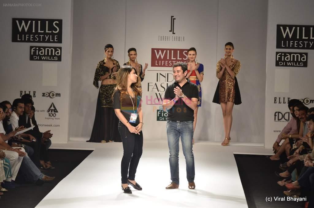 Model walk the ramp for Surbhi Chawla Show at Wills Lifestyle India Fashion Week 2012 day 2 on 7th Oct 2012