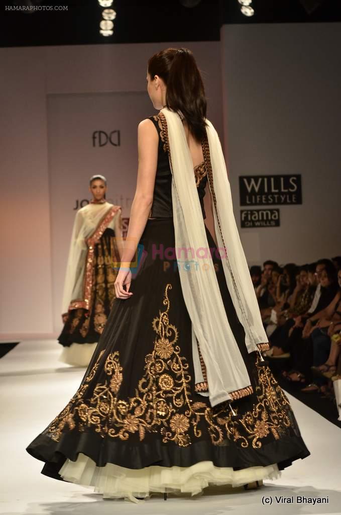 Model walk the ramp for Joymitra Show at Wills Lifestyle India Fashion Week 2012 day 5 on 10th Oct 2012