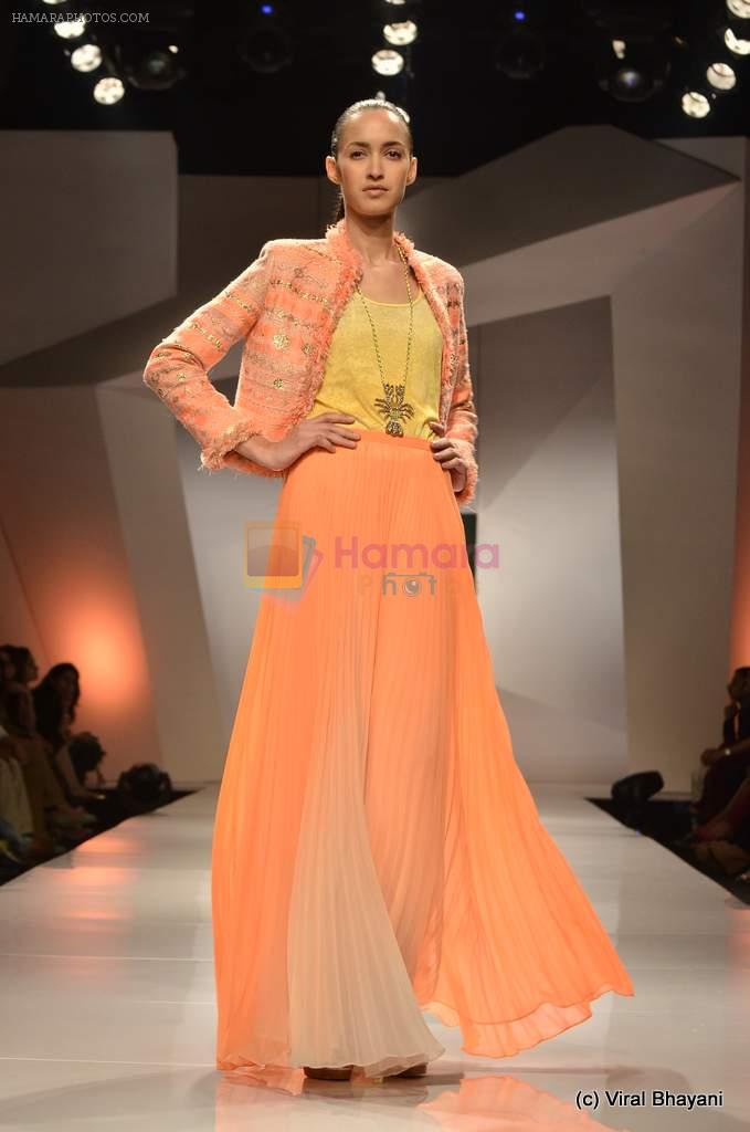 Model walk the ramp for Ranna Gill Show at Wills Lifestyle India Fashion Week 2012 day 4 on 9th Oct 2012