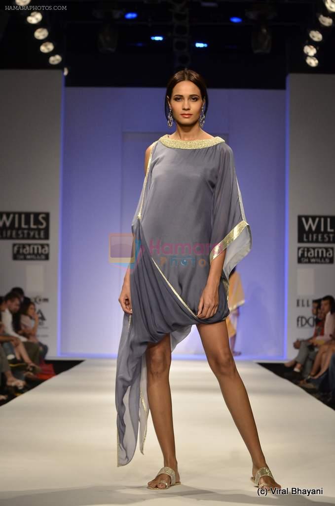 Model walk the ramp for Jenjum Gadi Show at Wills Lifestyle India Fashion Week 2012 day 5 on 10th Oct 2012