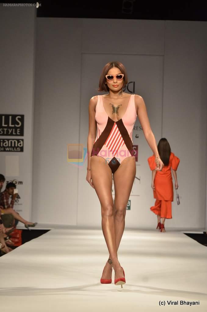 Model walk the ramp for Shivan and Narresh Show at Wills Lifestyle India Fashion Week 2012 day 5 on 10th Oct 2012