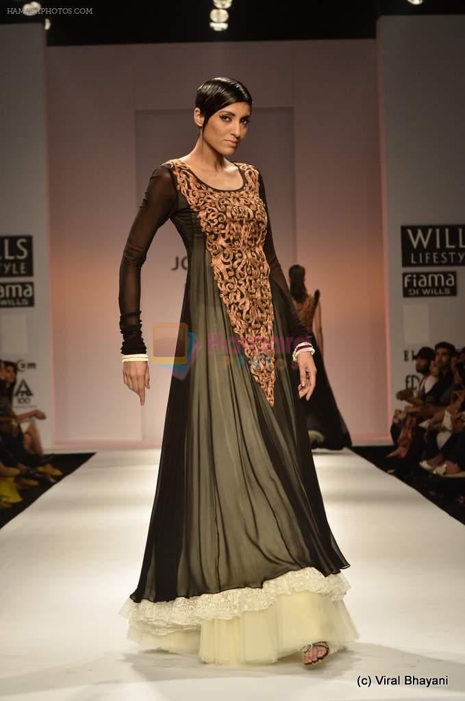 Model walk the ramp for Joymitra Show at Wills Lifestyle India Fashion Week 2012 day 5 on 10th Oct 2012