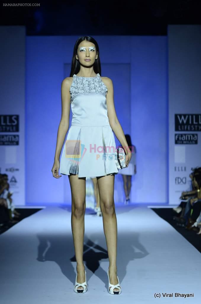 Model walk the ramp for Anand Bhushan Show at Wills Lifestyle India Fashion Week 2012 day 4 on 9th Oct 2012