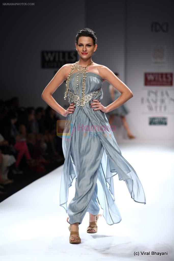 Model walk the ramp for Virtues Show at Wills Lifestyle India Fashion Week 2012 day 5 on 10th Oct 2012