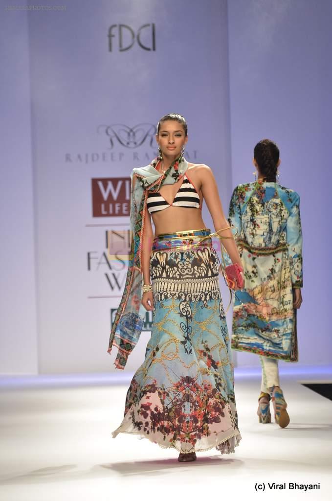 Model walk the ramp for Rajdeep Ranawat Show at Wills Lifestyle India Fashion Week 2012 day 5 on 10th Oct 2012
