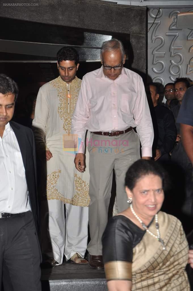 Abhishek Bachchan at Amitabh Bachchan's 212 Bday bash on 11th Oct 2012